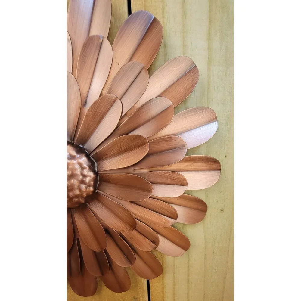 Vintage 1970's Metal Sunflower Sculpture - Picture 5 of 8